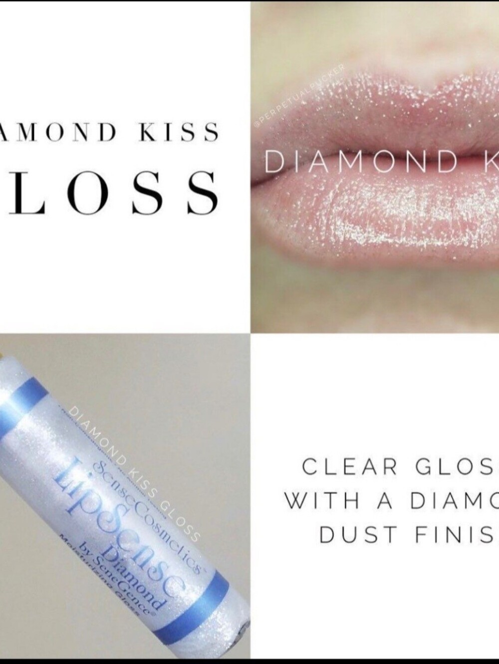 LipSense Lip Gloss, Diamond Kiss Moisturizing by SeneGence, .25 oz